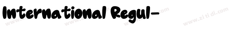 International Regul字体转换 International Regul字体转换